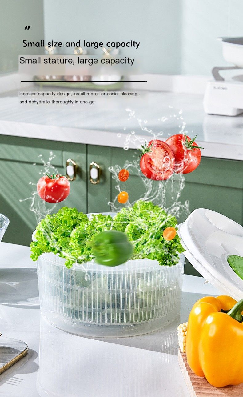 Vegetable washing basket-Green 2in1 with Julienne and Slicing Function