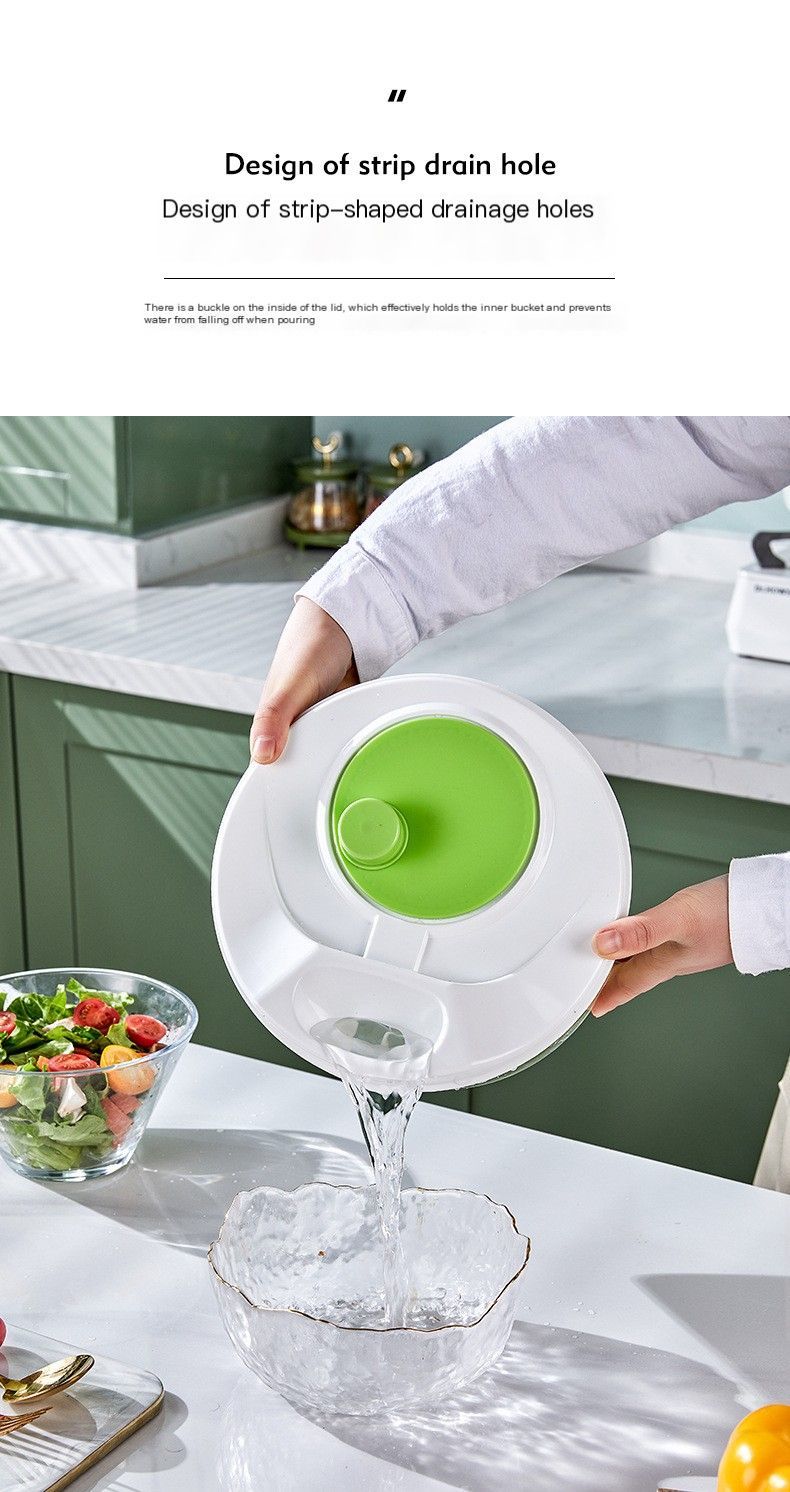 Vegetable washing basket-Green 2in1 with Julienne and Slicing Function