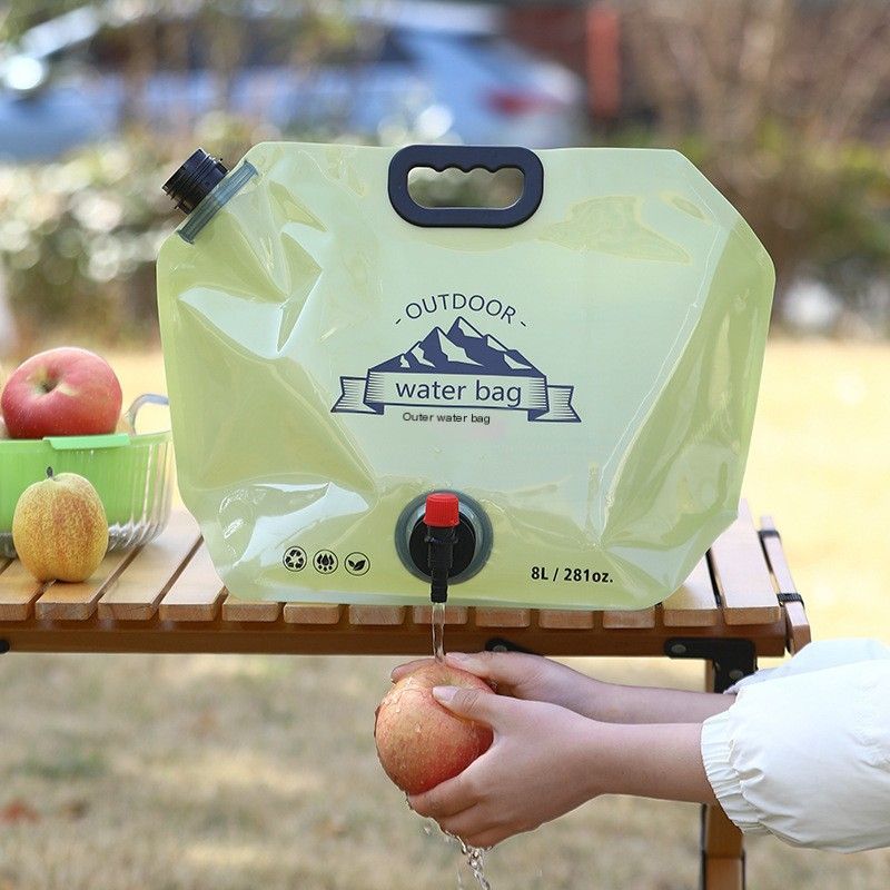Outdoor portable folding water storage bag-3L transparent