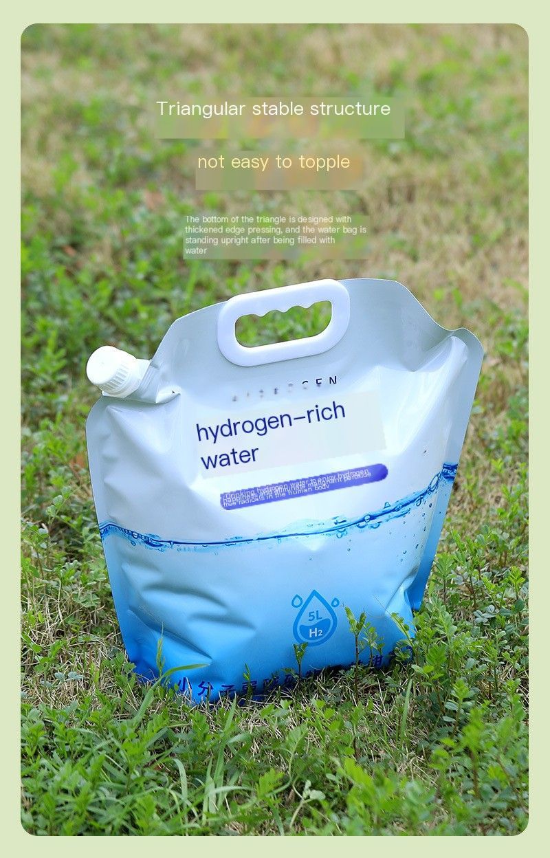 Outdoor portable folding water storage bag-3L transparent