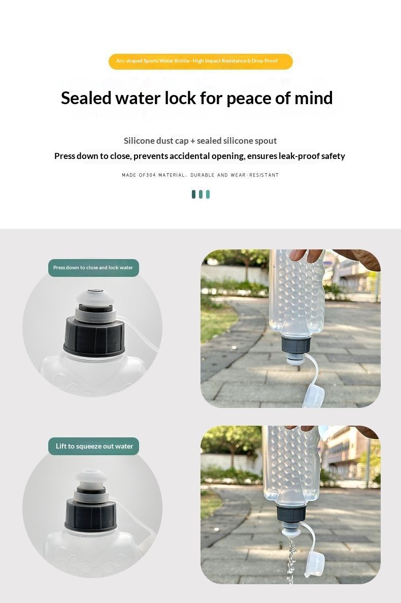 SportsU-ShapedClose-FitWaterBottle330ml