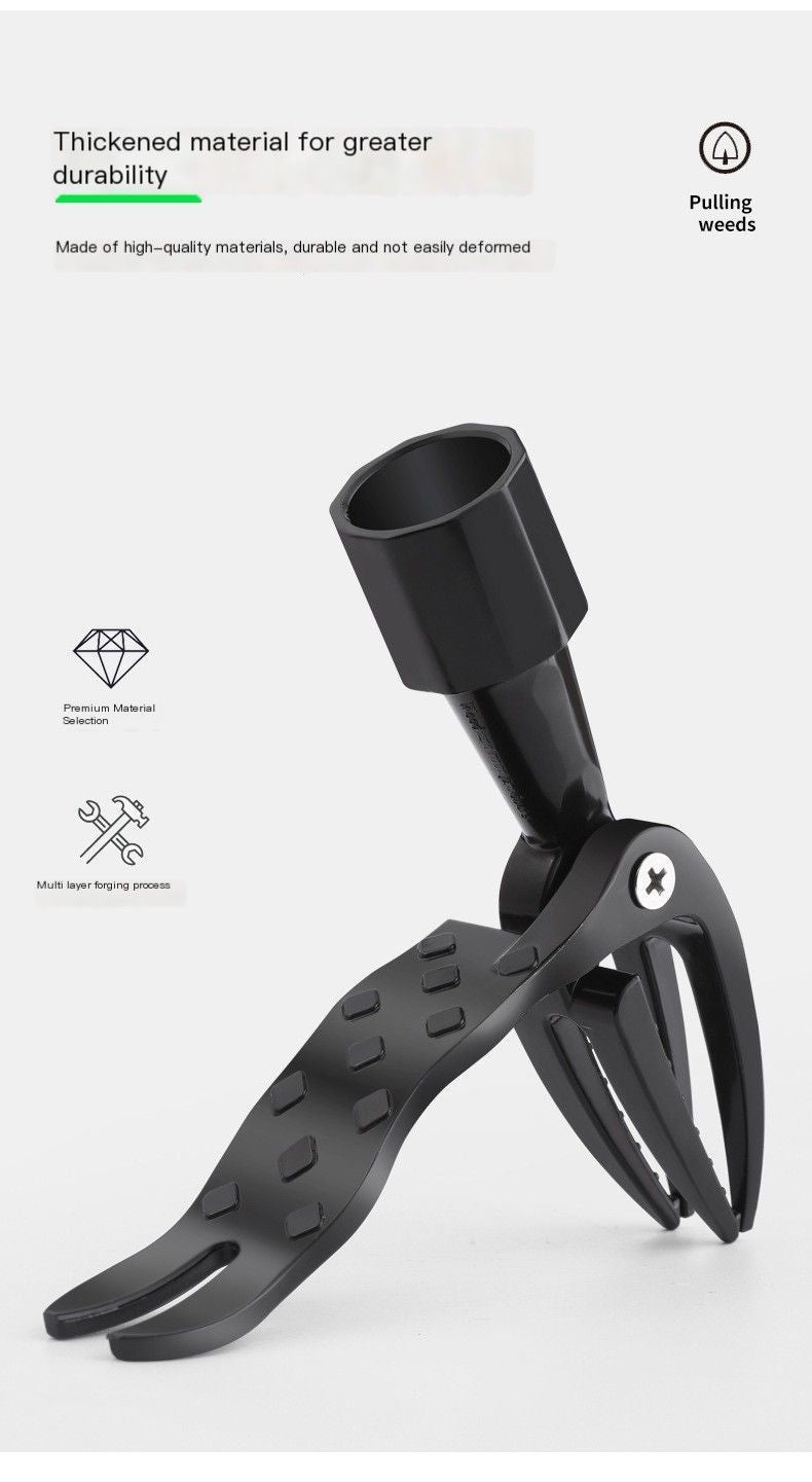 Manual weeding device-with a stainless steel three-section pipe