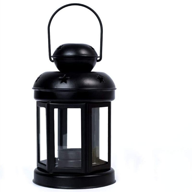 White Black and Red Candle Holder Set of 3
