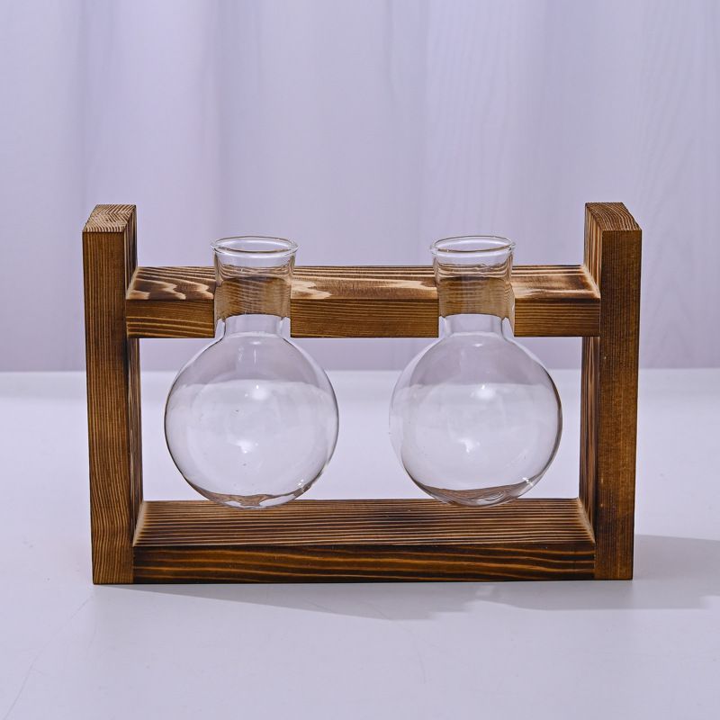 HydroponicWoodenFramewithSnap-On-DiamondTripleBottle