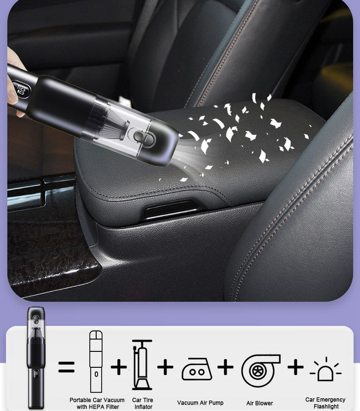 3-in-1 Portable Handheld Cordless Vacuum with 200000pa Suction Power for Small Jobs, Car, Office Desk, Keyboards