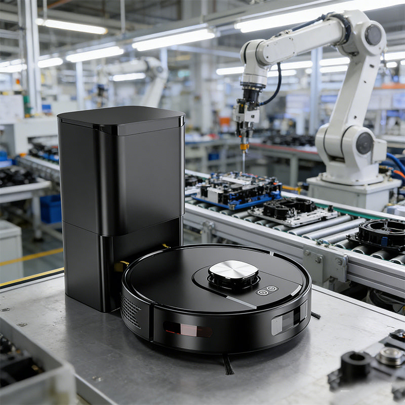 Smart LDS Navigation Robot Vacuum and Mop with Self-Emptying Dock 3500Pa Max Self-Charging Compatible with Alexa & Google Home