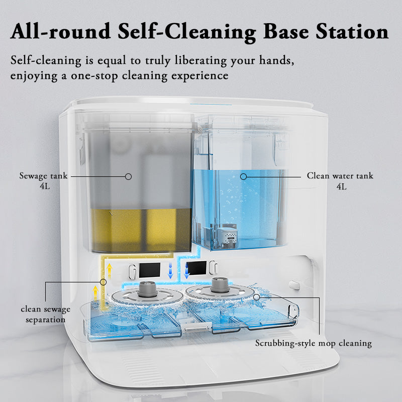 Room Cleaner Robot Auto Cleaning 4000Pa Household Floor Carpet Sweep Cleaningrobot Auto-drying Aspiradora Robot Inteligente