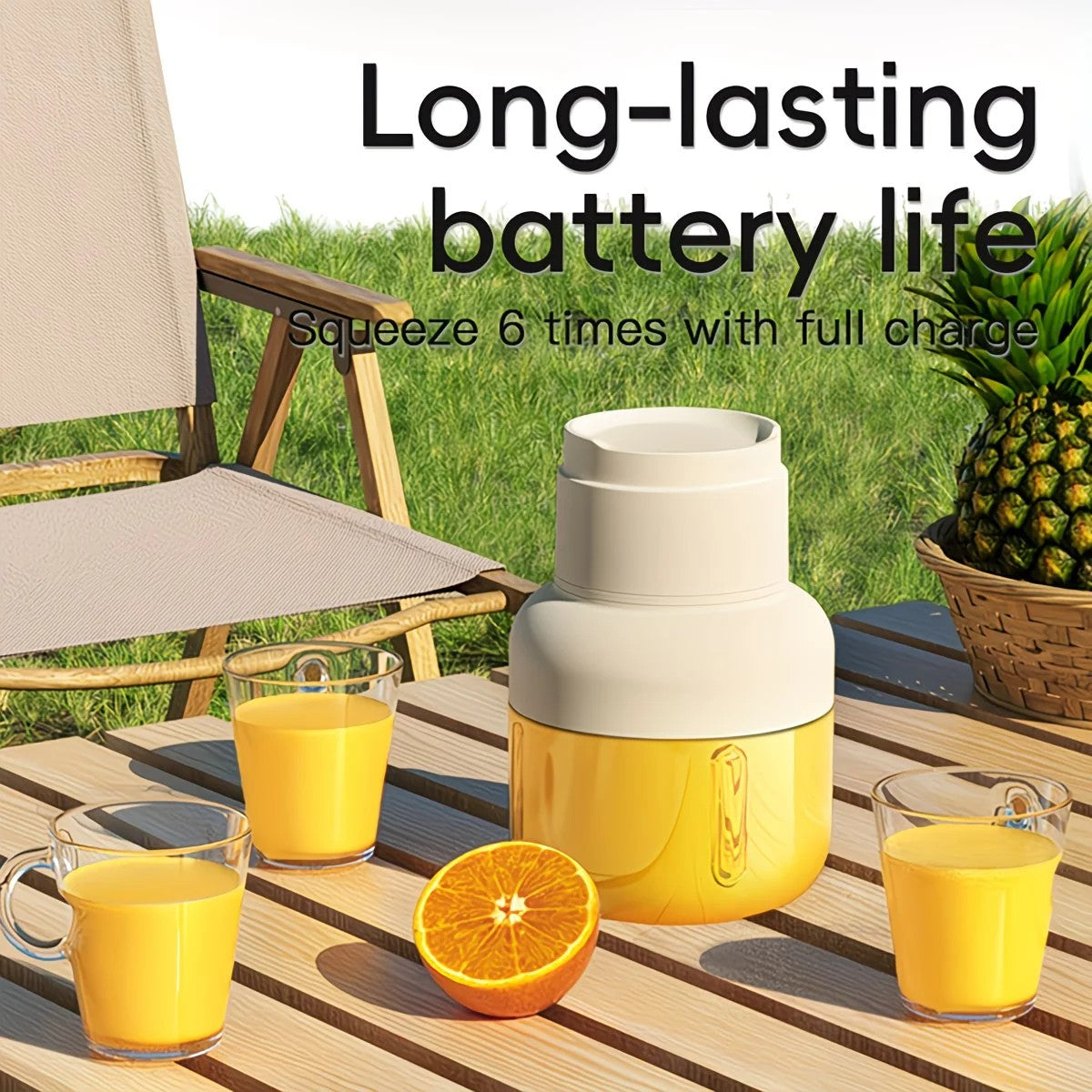 Portable multifunctional large-capacity tumbler, featuring powerful performance for juicing, baby food, and ice crushing. Perfect for home, outdoor, and fitness use, offering fresh and healthy beverages anytime, anywhere.BLUE