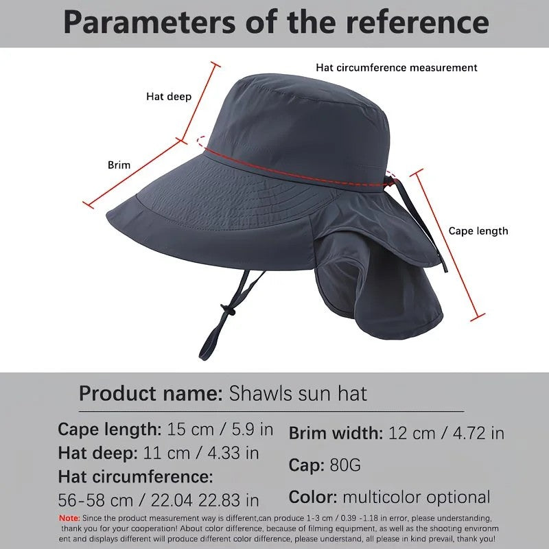 khaki Fashion Wide Brim Sun Hat with Ponytail Hole - Bohemian Baseball Cap Design, Visor, Breathable Polyester