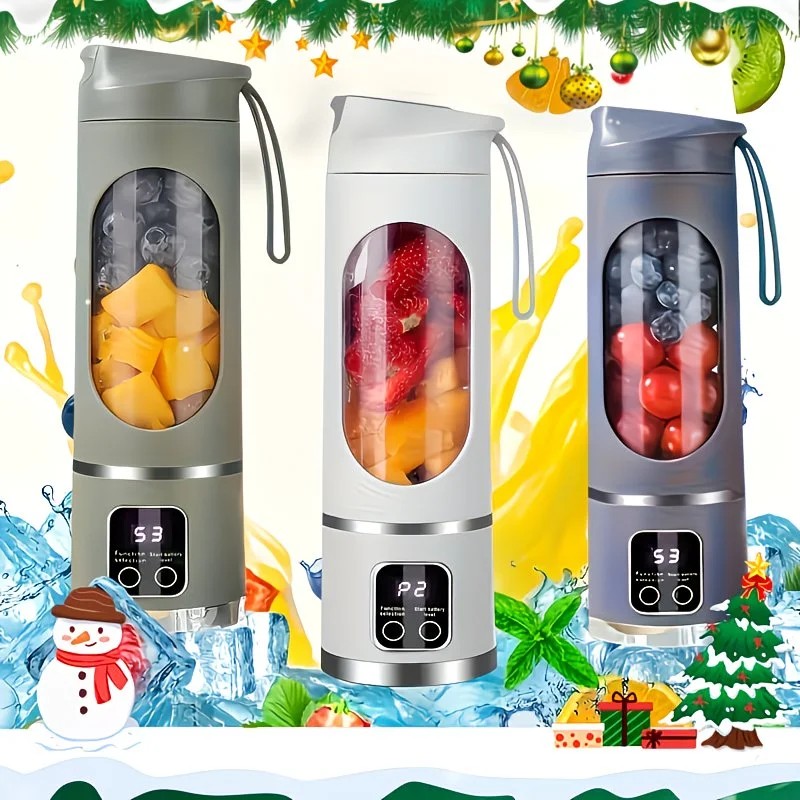 （white)Portable USB Charging Blender & Juicer - Easy to Clean, Suitable for Fruit and Vegetable Drinks, Smoothies - Capacity Ranging from 10.14 oz to 16.91 oz