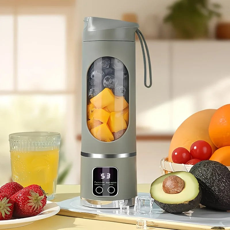 （Green)Portable USB Charging Blender &amp; Juicer - Easy to Clean, Suitable for Fruit and Vegetable Drinks, Smoothies - Capacity Ranging from 10.14 oz to 16.91 oz
