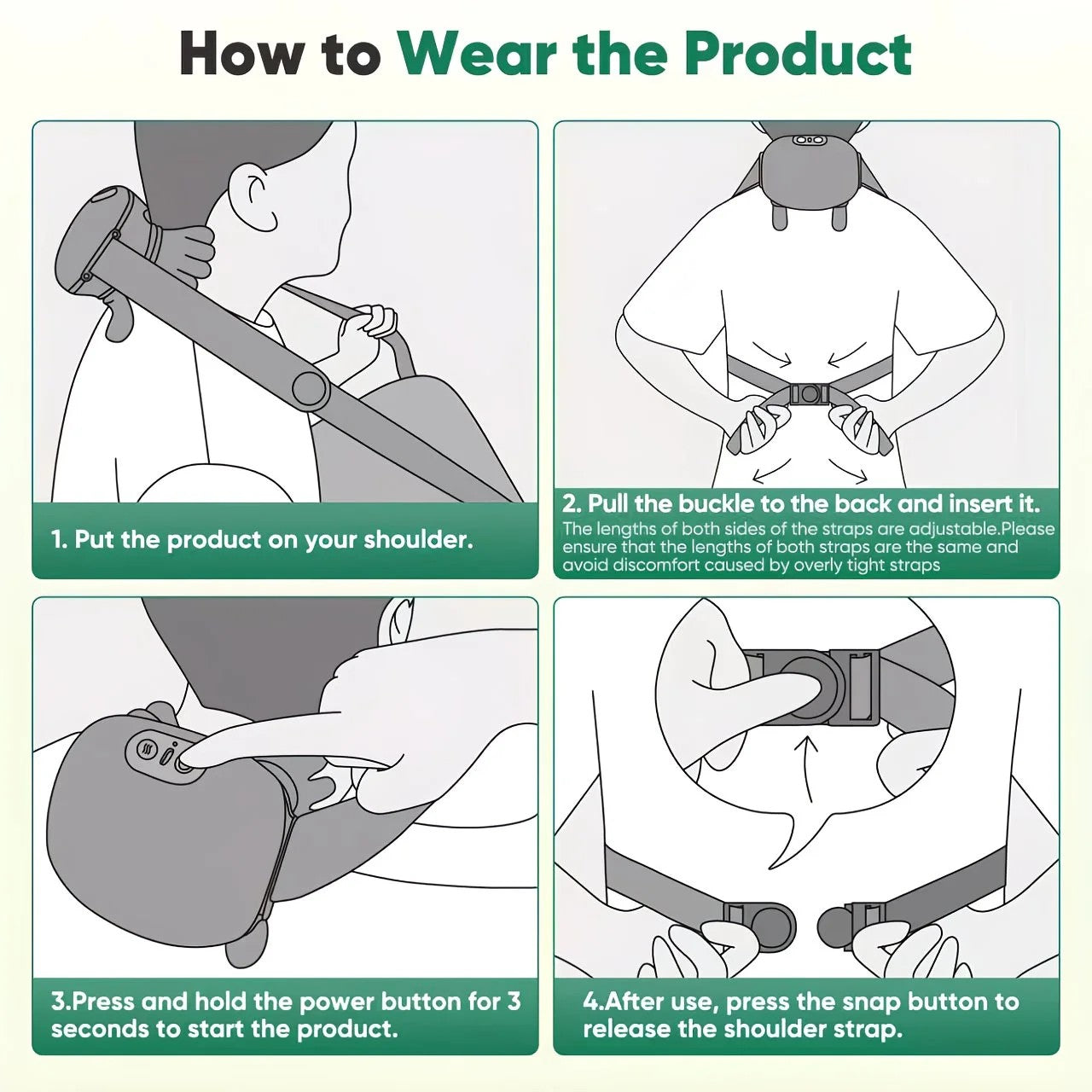 USB Heated Neck, Shoulder, and Back Massager – 6D Simulated Human-Hand Deep Kneading Technology, Multi-Part Massage for Neck, Shoulders, Back, and Legs, Relieving Office Fatigue and Muscle Tension Caused by Prolonged Sitting