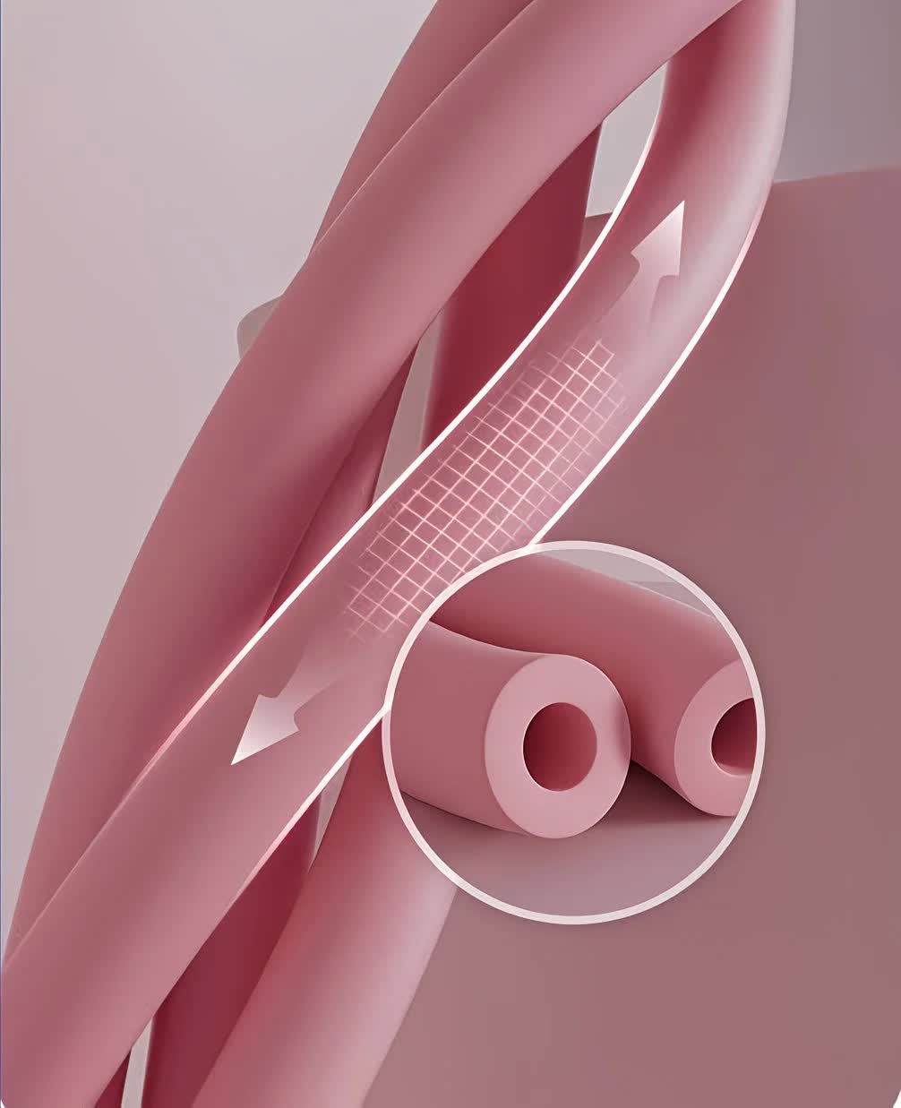SKY blue Home-use six-tube resistance band with non-slip pedals and quiet rebound. Targets multiple muscle groups for full-body fat burning, shaping, and stretching. Portable and suitable for all.