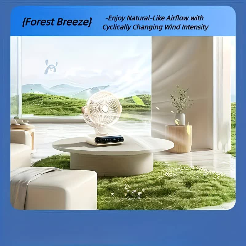 Grayish Purple   AI Smart Circulating Fan: 4 Modes + Silent Airflow, Your All-Scenario Cooling Companion。