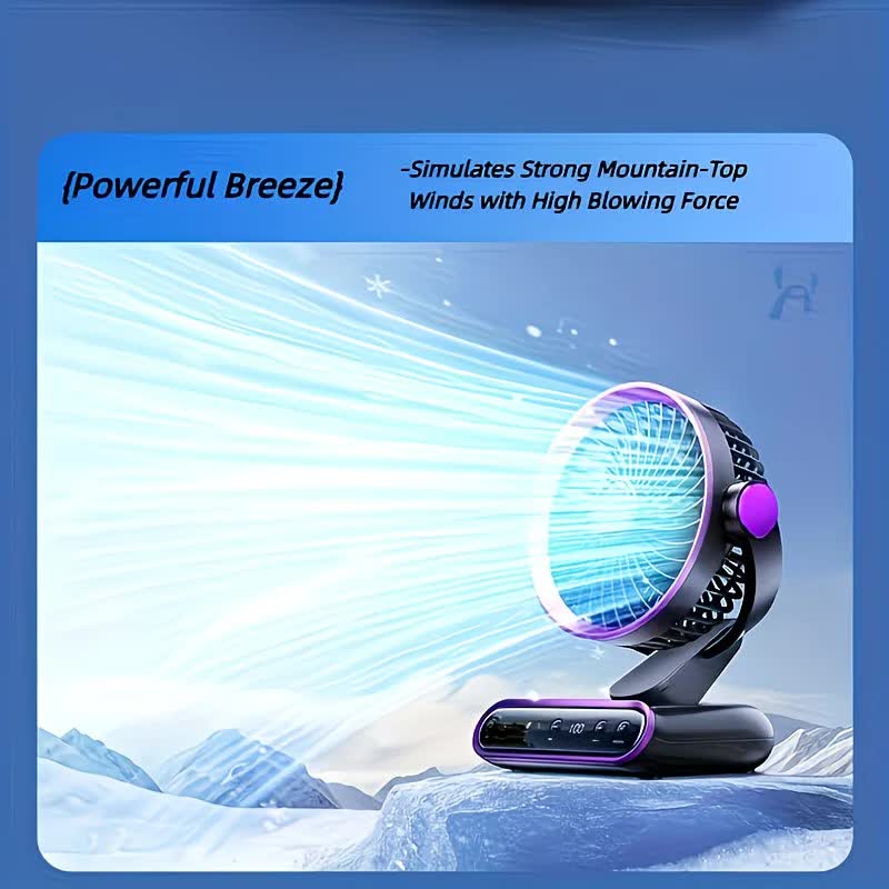 Grayish Purple   AI Smart Circulating Fan: 4 Modes + Silent Airflow, Your All-Scenario Cooling Companion。