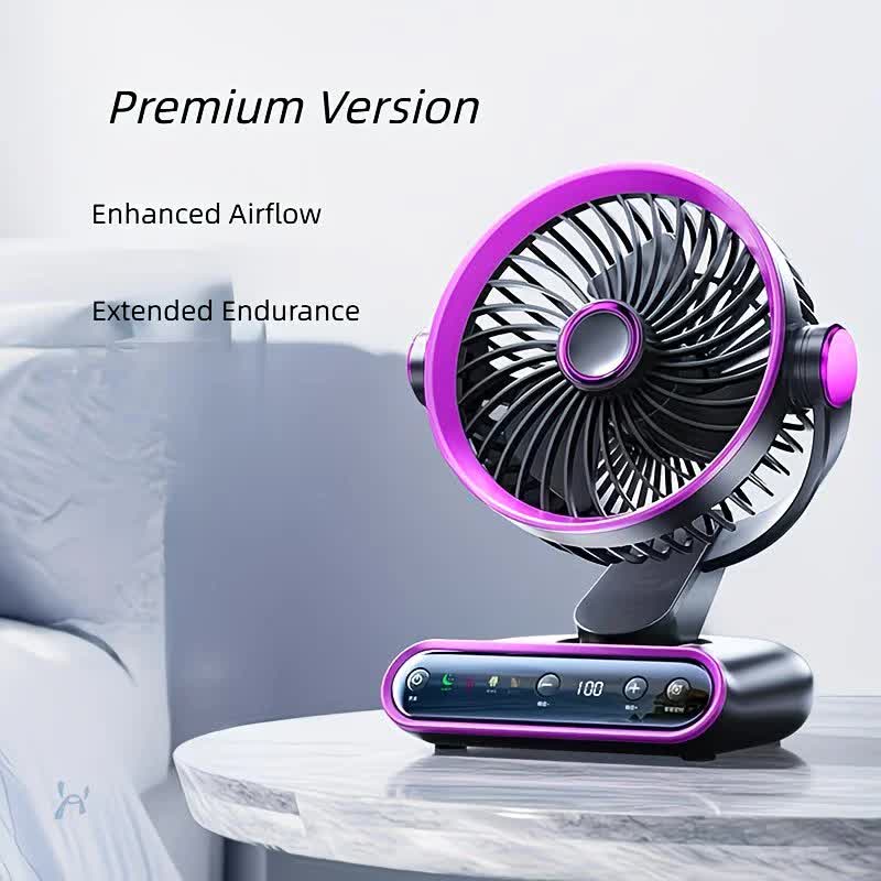 Cream rice，AI Smart Circulating Fan: 4 Modes + Silent Airflow, Your All-Scenario Cooling Companion