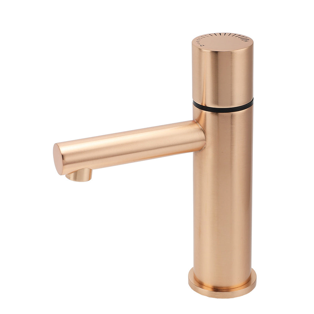 WELS 6L/min Rose Gold Basin Mixer Vanity Sink Bubble Faucet Tap Washing Laundry