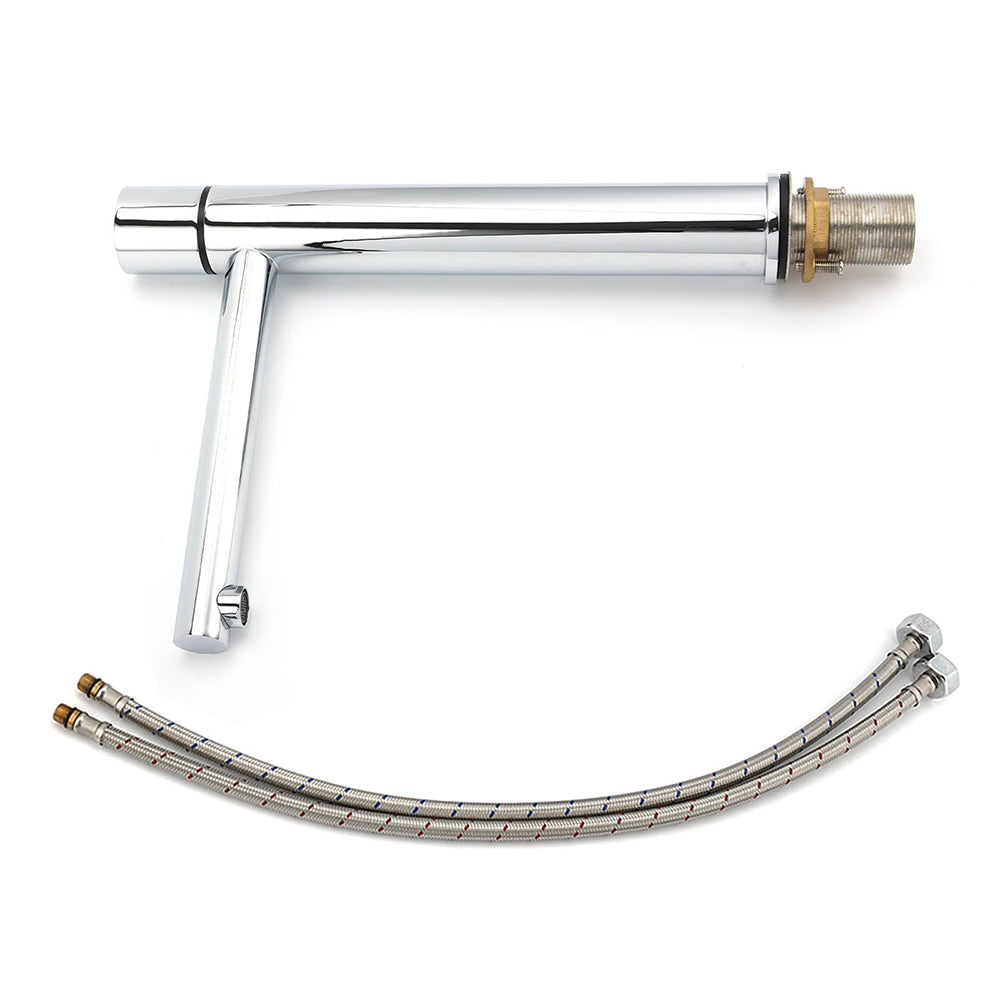 WELS 6L/min Tall Basin Mixer Vanity Sink Bubble Faucet Tap Laundry Chrome Round