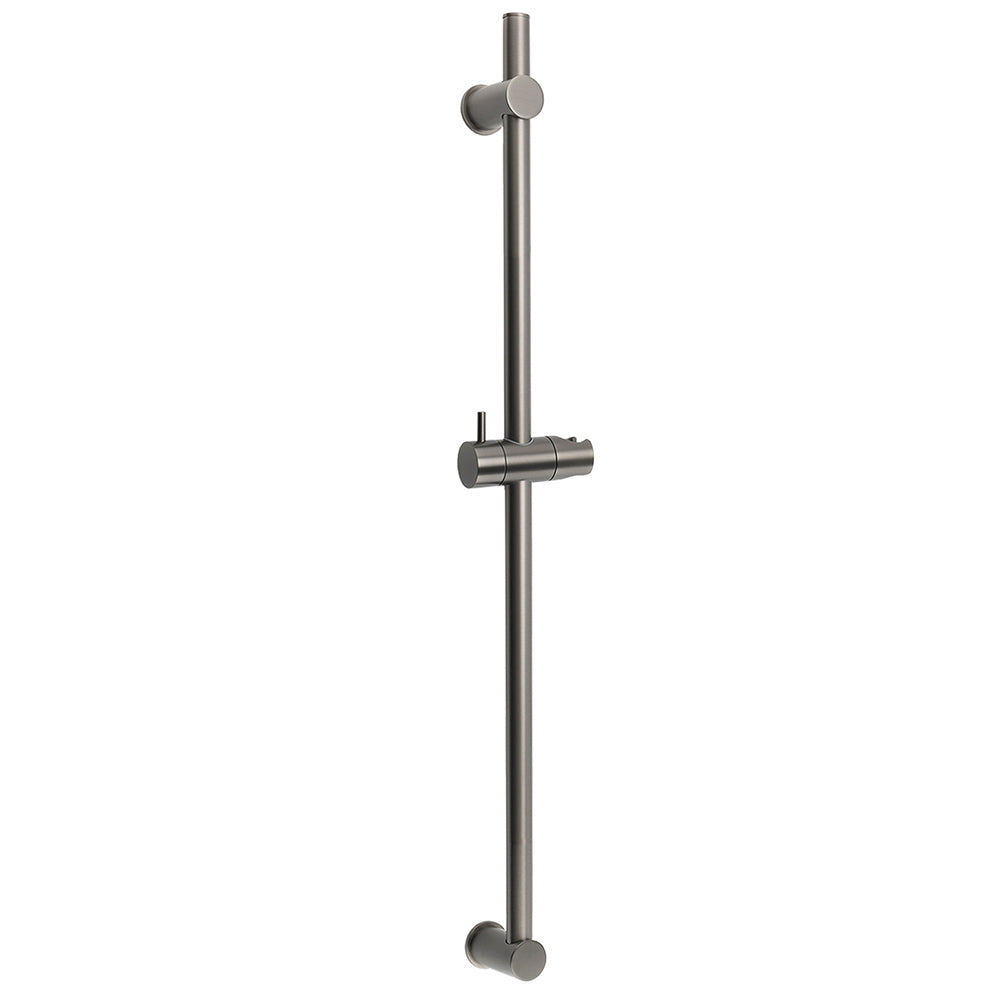 Gun Metal Grey Brass 850mm Long Sliding Rail Bar Swivel Handheld Shower Holder Bracket
