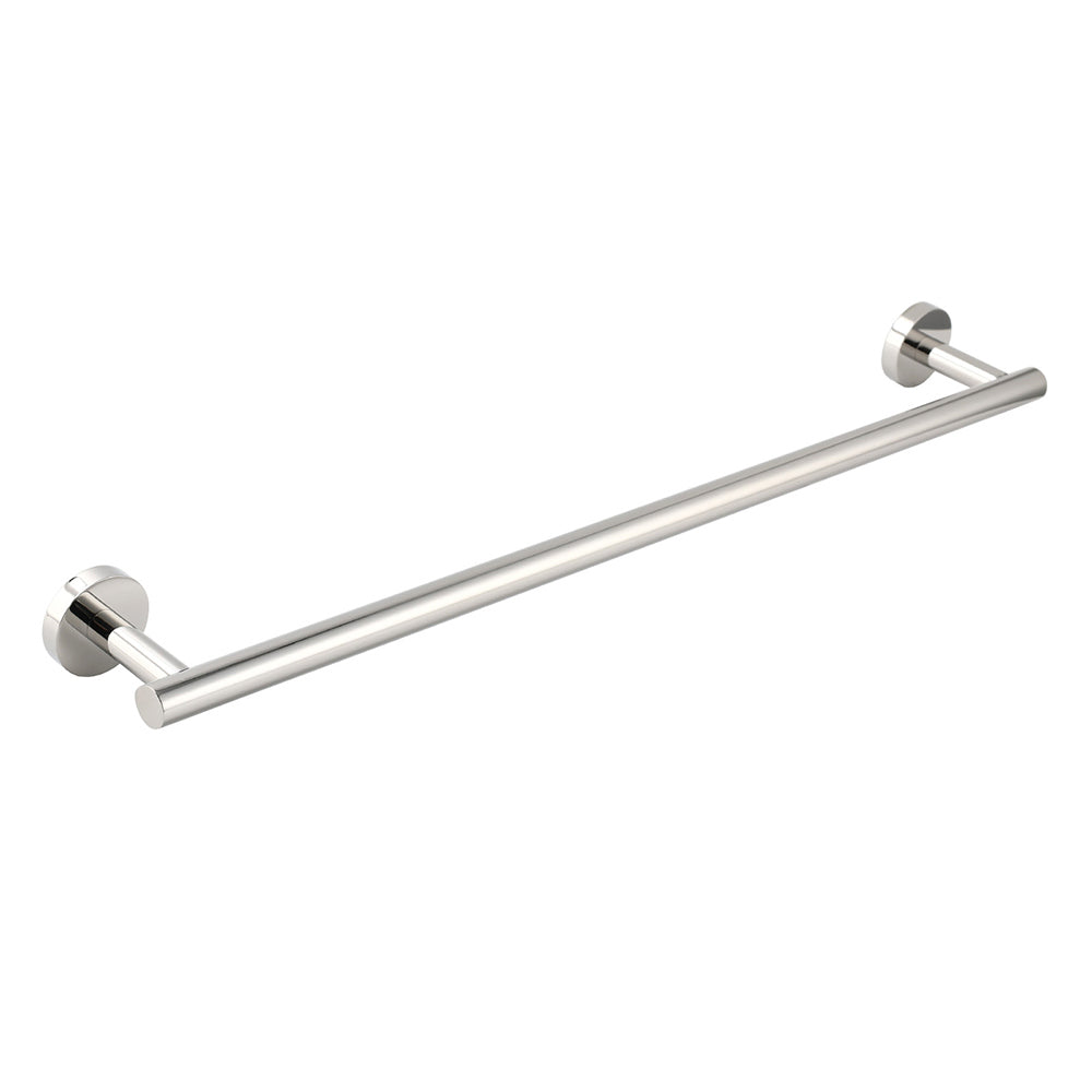 Polished Chrome 600mm Single Towel Rack Rail Holder Stainless Steel Hanger Bar