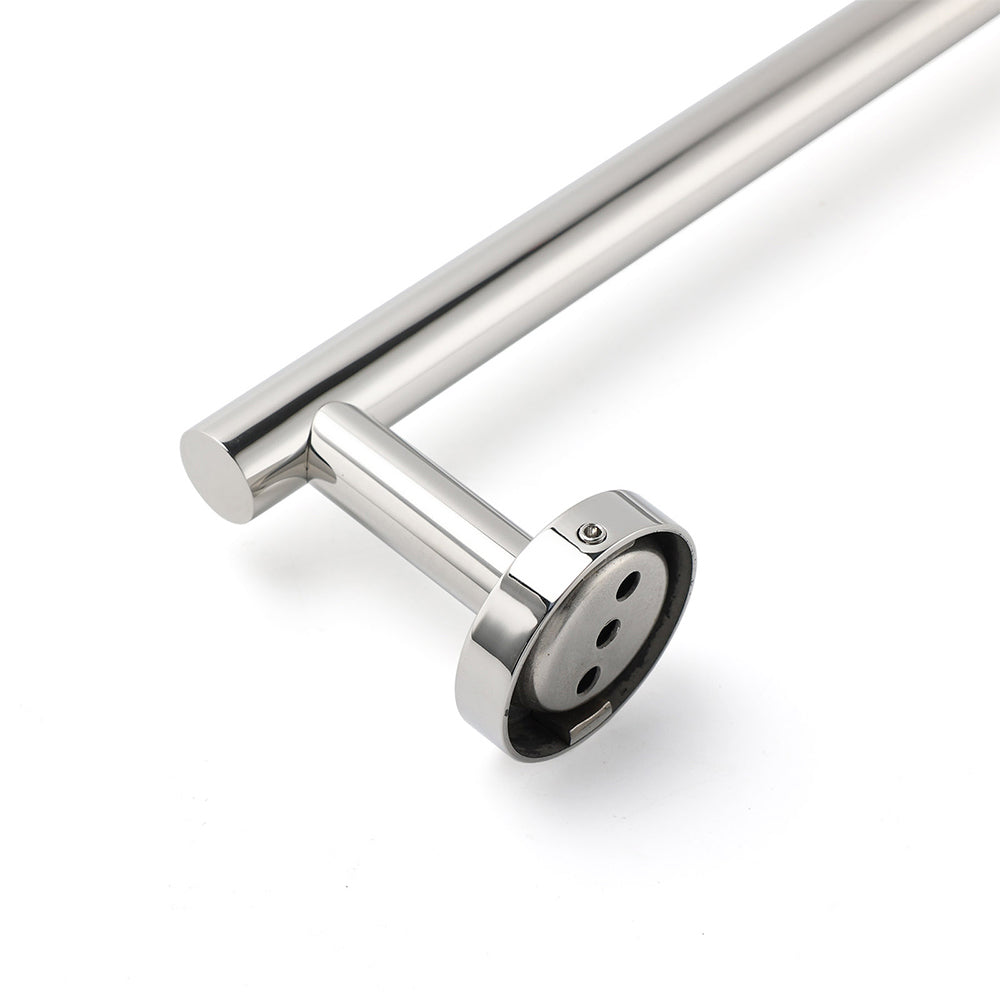 Polished Chrome 600mm Single Towel Rack Rail Holder Stainless Steel Hanger Bar