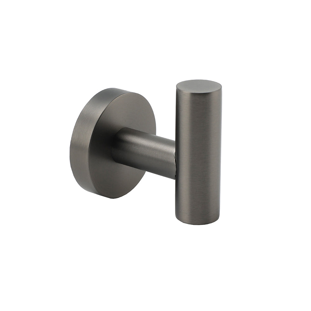 Gun Metal Tidy Robe Hook Hanger Organizer Bathroom Stainless Steel Wall Mounted