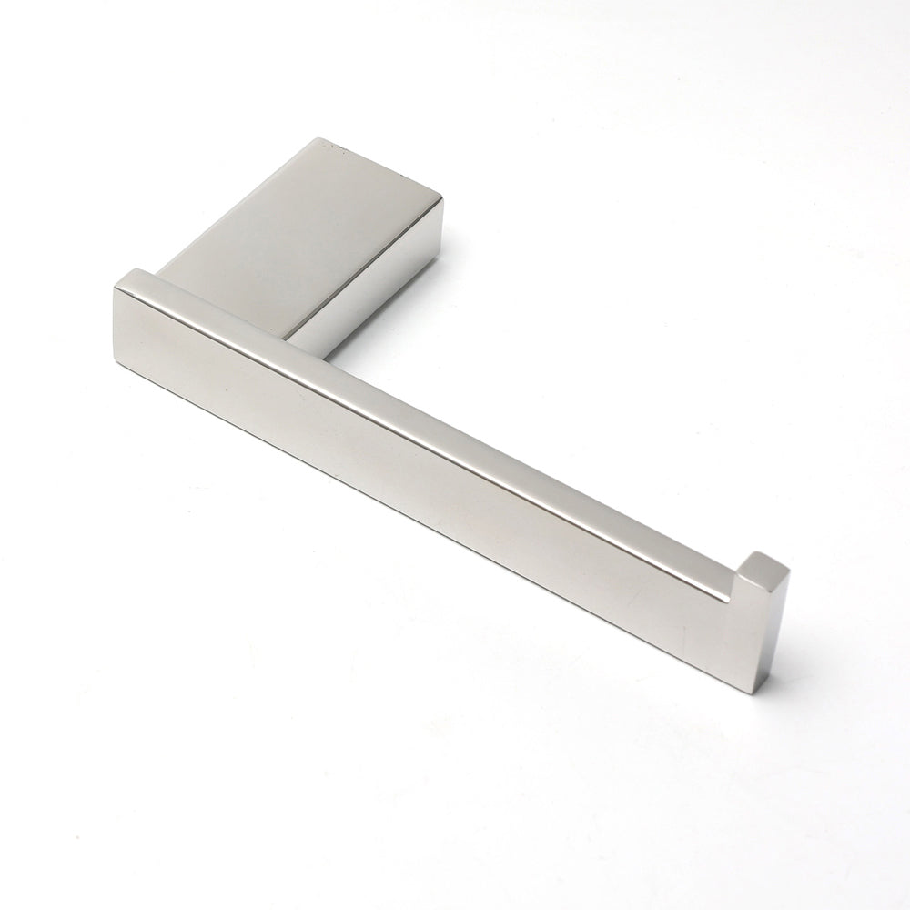Polished Chrome Square Toilet Paper Roll Tissue Roll Holder Wall Mounted Hook