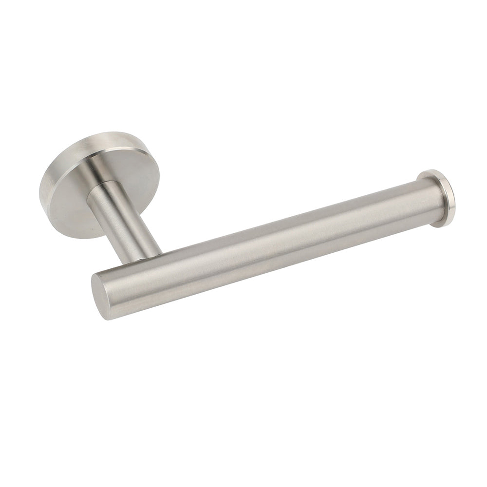 Brushed Nickel Stainless Steel Toilet Paper Roll Tissue Holder Rack Kit Bathroom