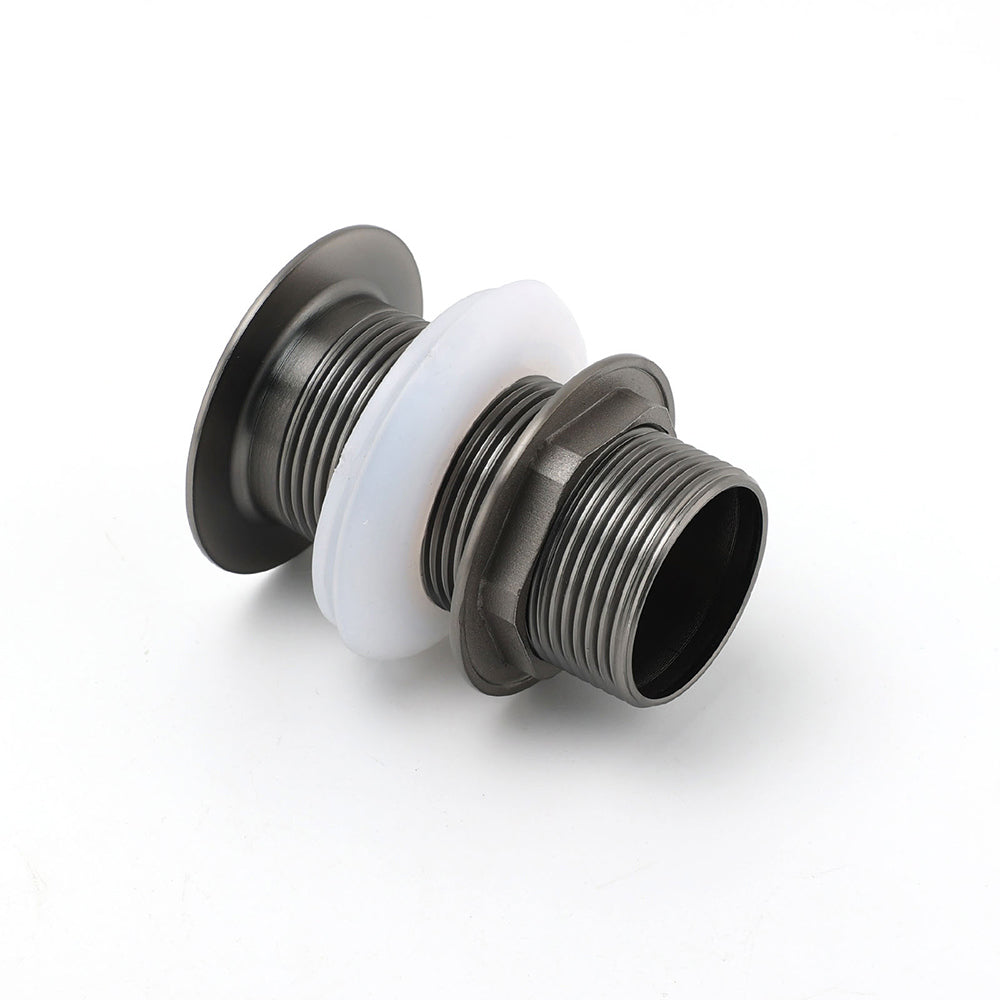 Gun Metal Brass 32mm Push Pop Up Plug Non-Overflow Basin Sink Drain Outlet Waste