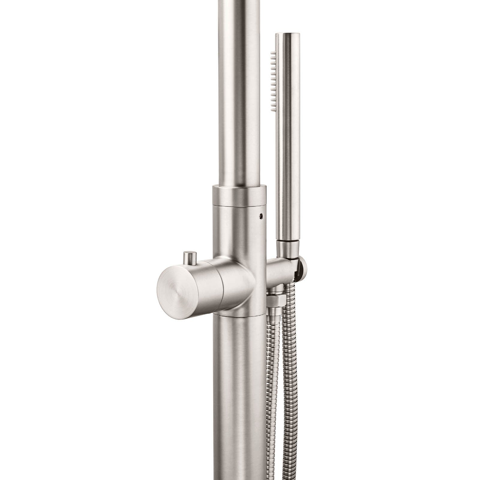 Watermark Brushed Nickel Dual Shower Handset Combo Outdoor Round 10" Head 316SUS