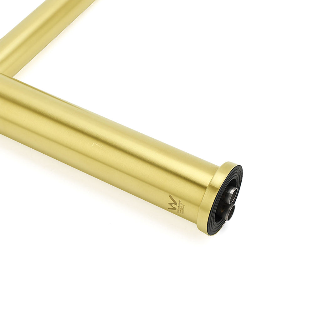 WELS Brushed Gold Laundry Round Tall Basin Mixer Vanity Sink Faucet Tap 304 SUS