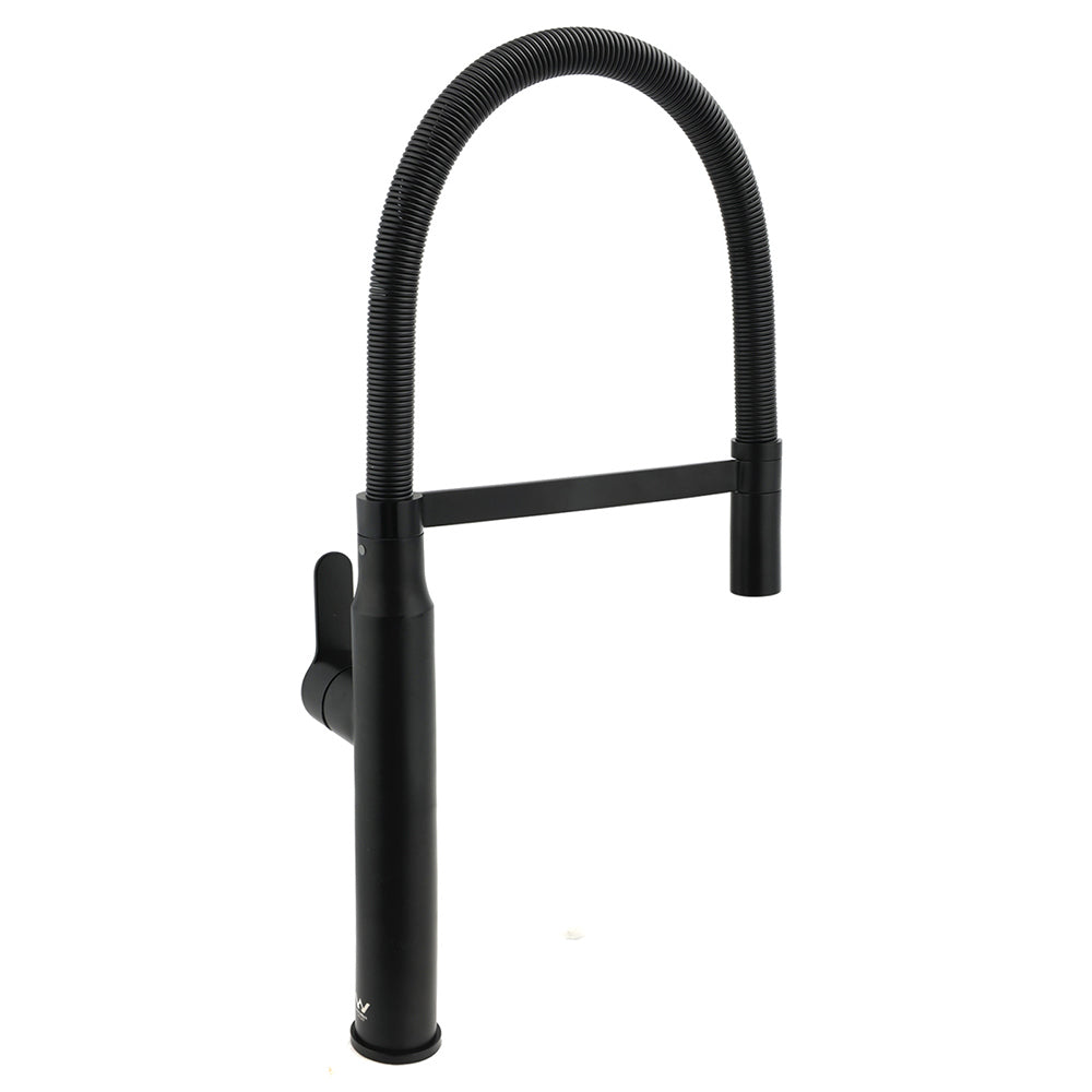 Matt Black Kitchen Sink Basin Mixer 360º Swivel Faucet Tap Pull Out Spout WELS