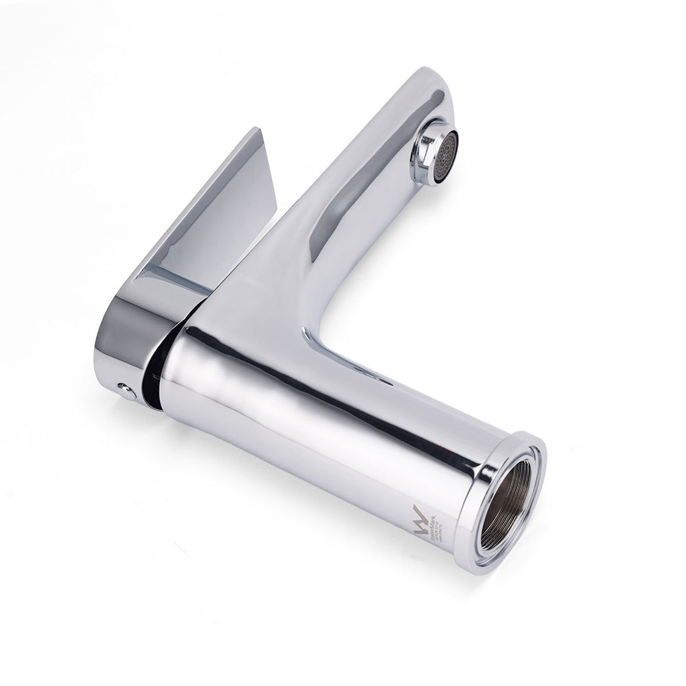 WELS Bathroom Vanity Kitchen Laundry Round Chrome Basin Mixer Sink Faucet Tap