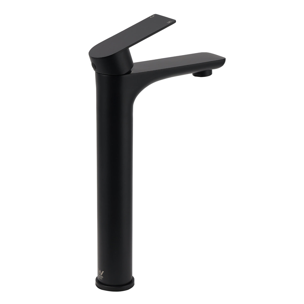 WELS 7.5L/m Rounded Body Basin Mixer Kitchen Vanity Faucet Tap Spout Matte Black
