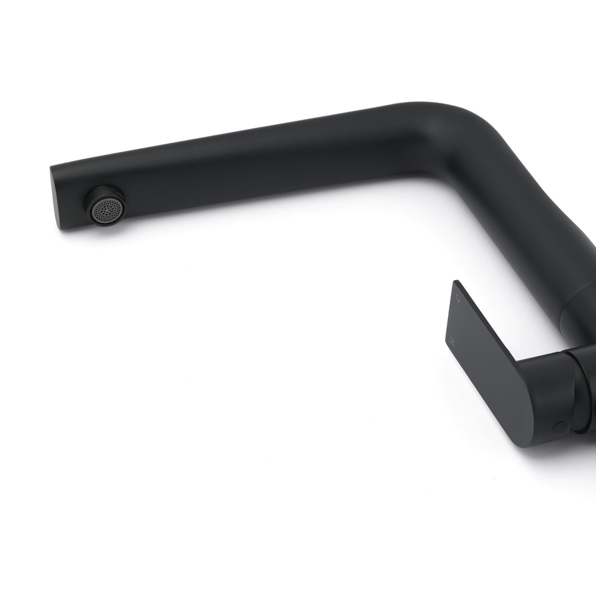WELS Matte Black Round Kitchen Mixer Sink Tap Swivel Laundry Faucet Spout NEW