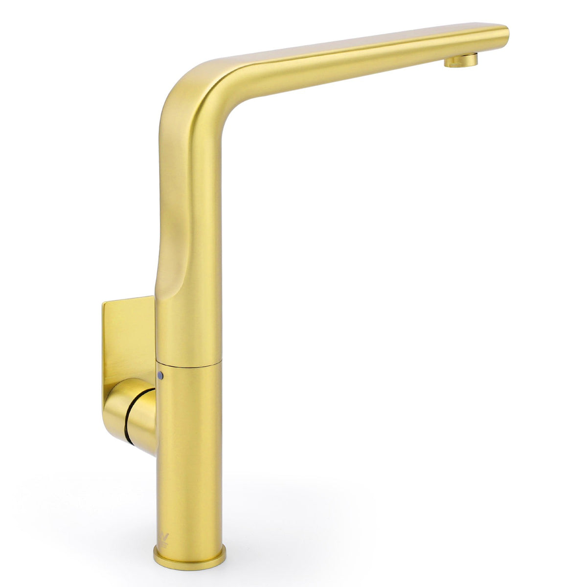 NEW ARRIVAL WELS Brushed Gold Round Kitchen Mixer Sink Tap Laundry Faucet Spout