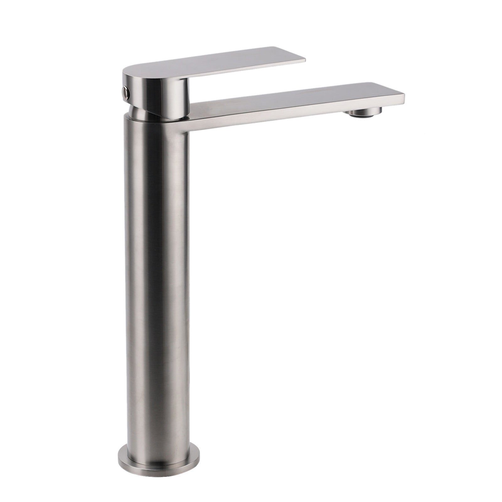 WELS Brushed Nickel Tall Basin Mixer Vanity Sink Faucet Spout 304SUS Laundry Tap