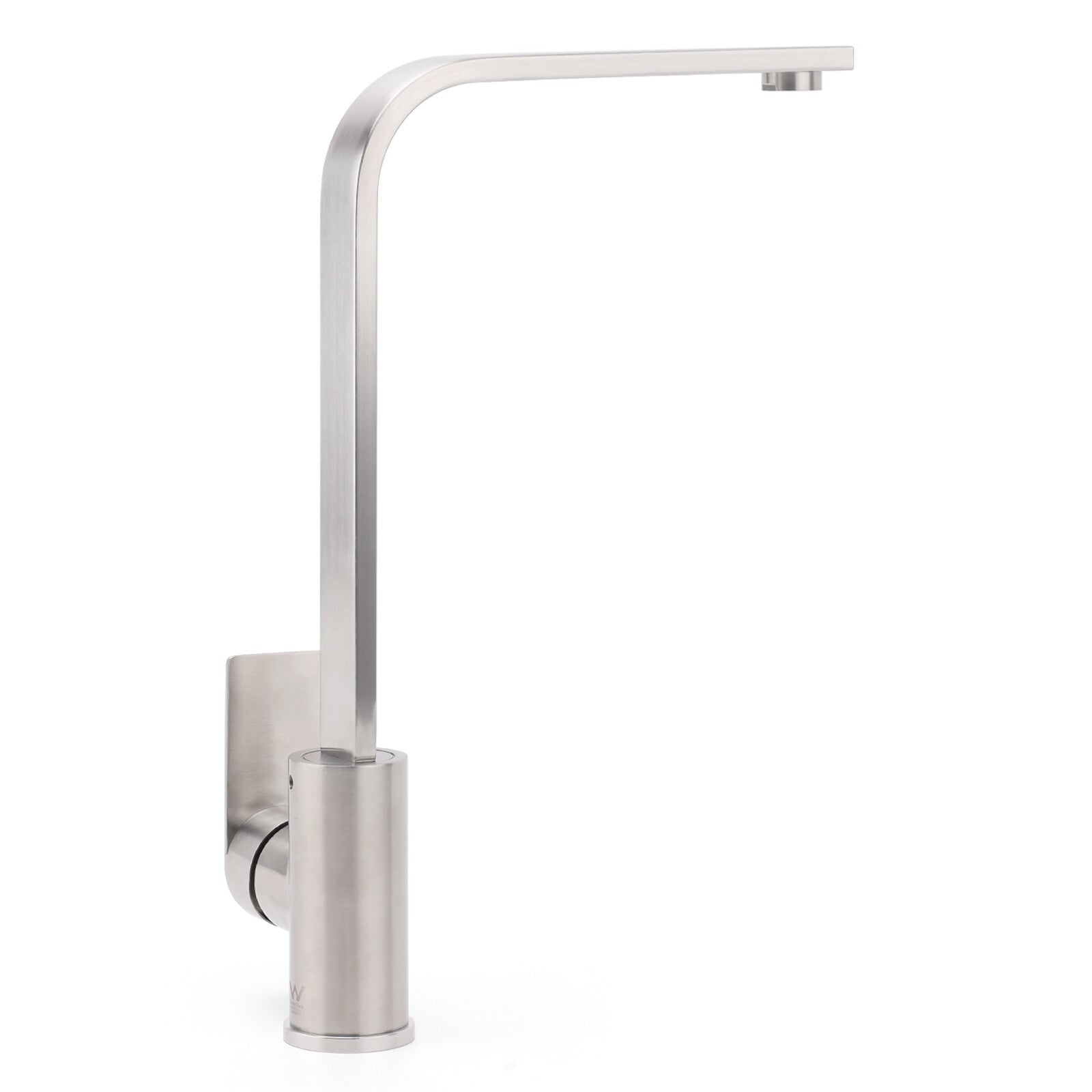 WELS Brushed Nickel Square Kitchen Sink Laundry Mixer 360º Swivel Faucet Tapware