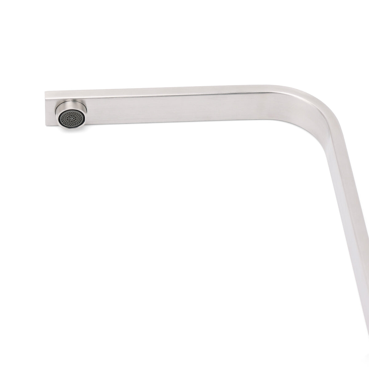 WELS Brushed Nickel Square Kitchen Sink Laundry Mixer 360º Swivel Faucet Tapware