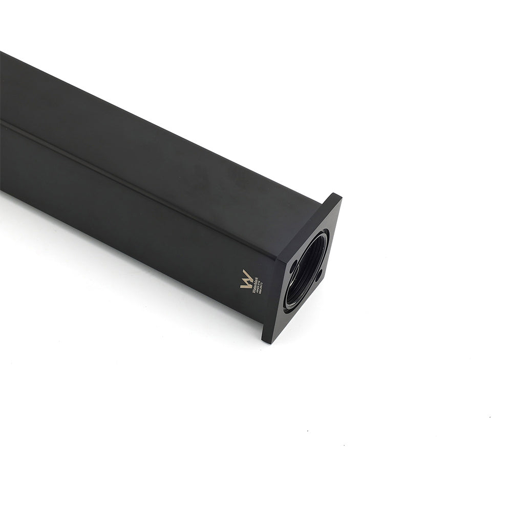 Matt Black Stainless Steel Square Tall Basin Mixer Sink Tap High Vanity Spout