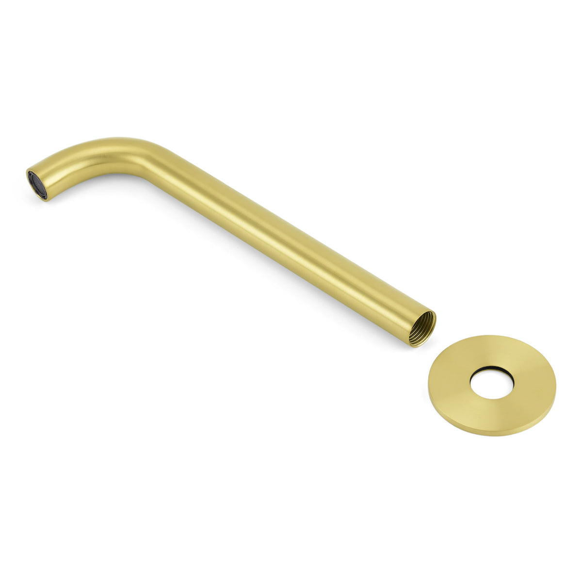 Brushed Gold Round 250mm Spout For Bathroom Tub Wall Mounted Water Filler Outlet