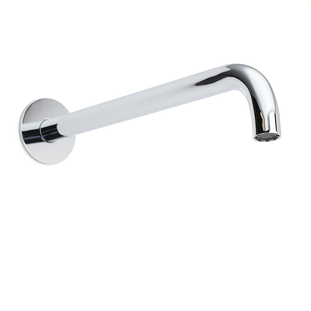300mm Extra Long Wall Mounted Chrome Round Extention Bathtub Filler Spout Outlet