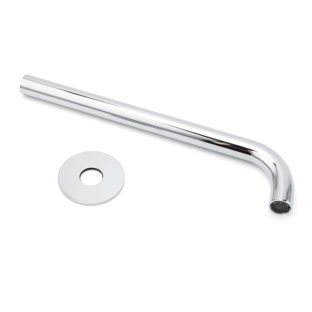 300mm Extra Long Wall Mounted Chrome Round Extention Bathtub Filler Spout Outlet