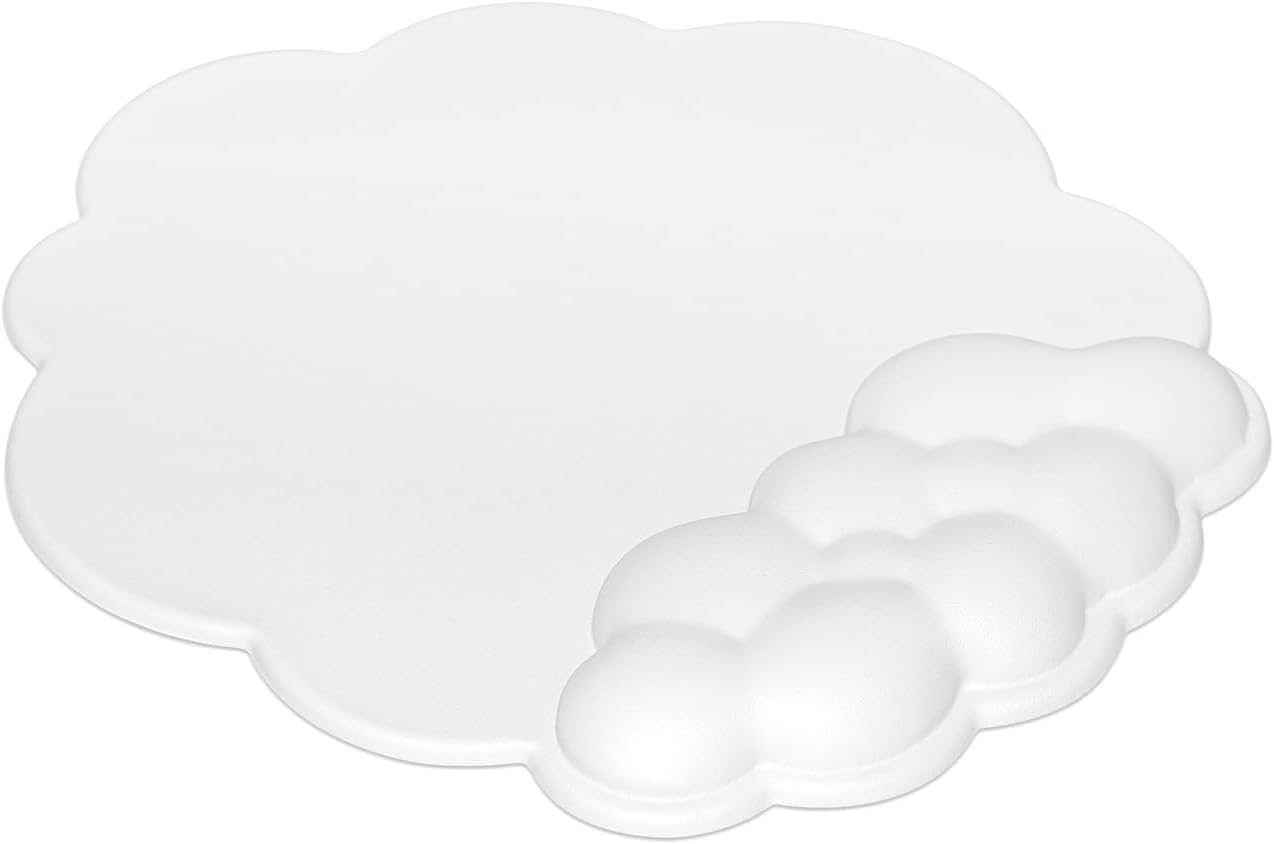 Mouse pad - Mouse pad with wrist rest - Ergonomic mouse pad - Mouse pad with leather surface, suitable for computers, laptops, office, home and travel, with non-slip bottom