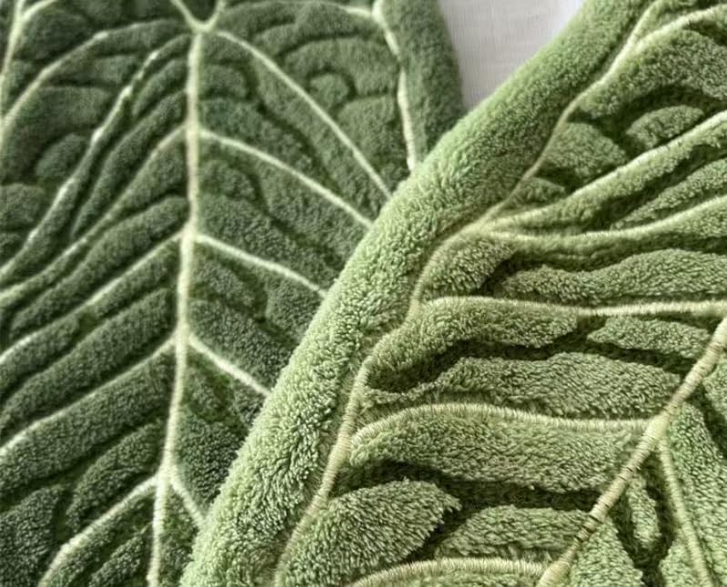 Towels - Towel set - Soft, absorbent kitchen and bathroom towels made of coral fleece with hanging loops for easy dishwashing and hand washing - 2-pack (dark green, light green)