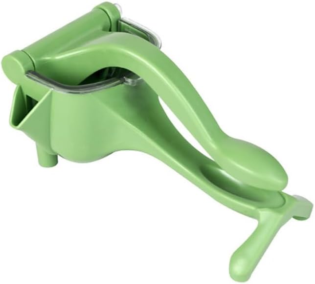 Manual Juicer - Fruit and Vegetable Juicers - Portable Multifunctional Lemon and Orange Juicer for Home Use - High Efficiency Juicing Appliance - Light Green