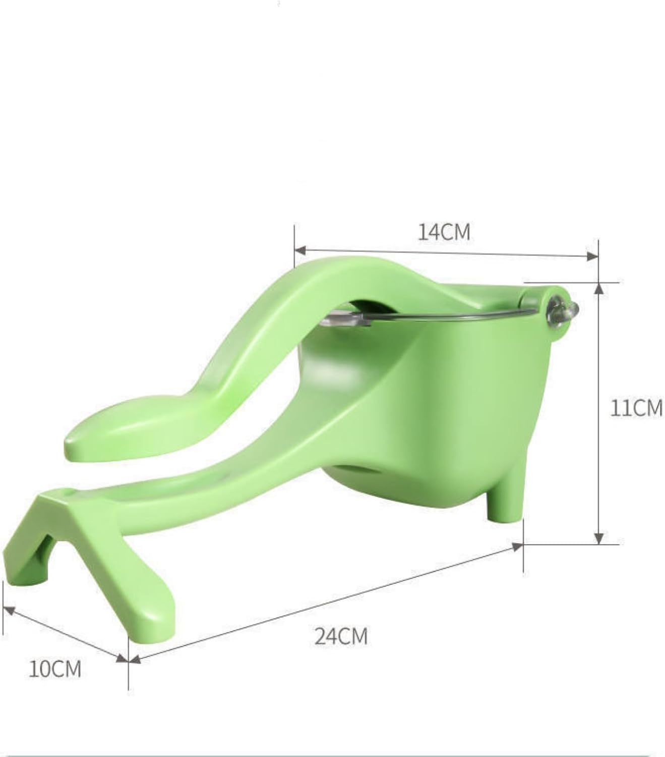 Manual Juicer - Fruit and Vegetable Juicers - Portable Multifunctional Lemon and Orange Juicer for Home Use - High Efficiency Juicing Appliance - Light Green