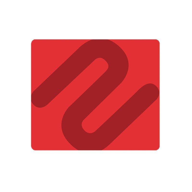 Mouse Pad - Gaming Mouse Pad - Pattern - Waterproof and Non-Slip Rubber Mouse Pad for Desk - Rounded Edges, Suitable for Gaming, Office and Home Use - 45 × 40 cm - Red