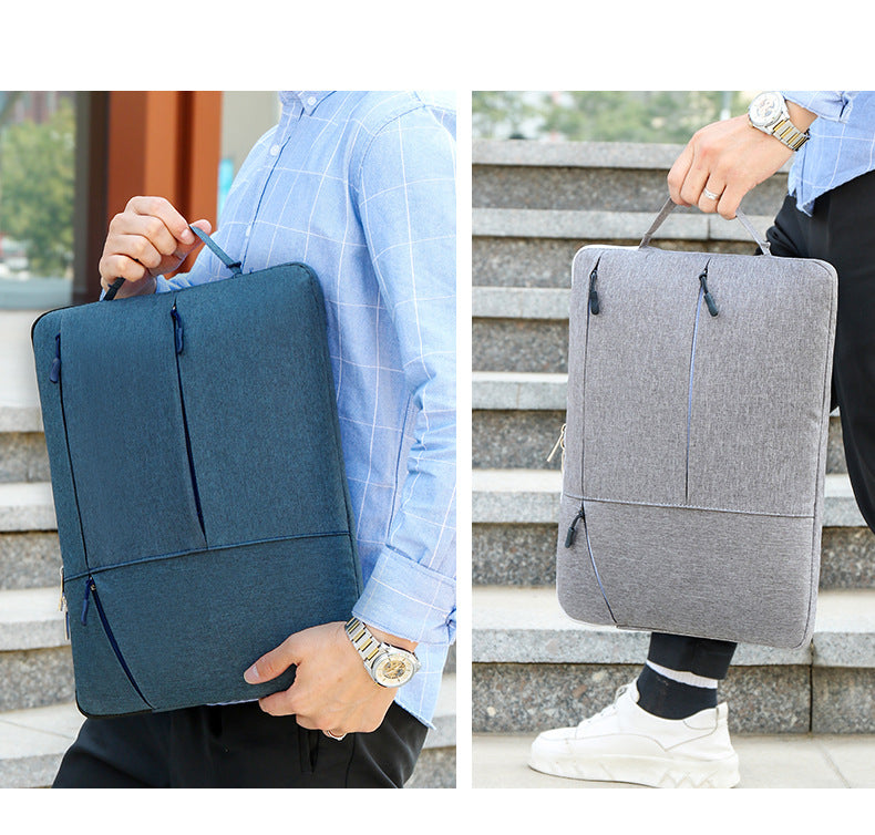 Laptop Case - Suitable for 13/14/15.6 inches - Zippered Laptop Case - Laptop Sleeve - Waterproof Oxford Cloth - Scratch and Wear Resistant, Easy to Carry - Blue