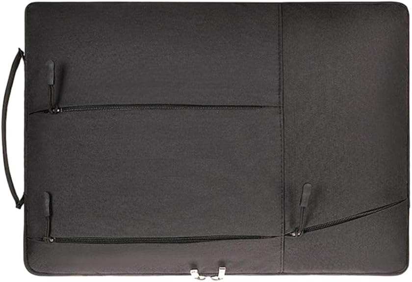 Laptop Case - Suitable for 13/14/15.6 inches - Zippered Laptop Case - Laptop Sleeve - Waterproof Oxford Cloth - Scratch and Wear Resistant, Easy to Carry - Black